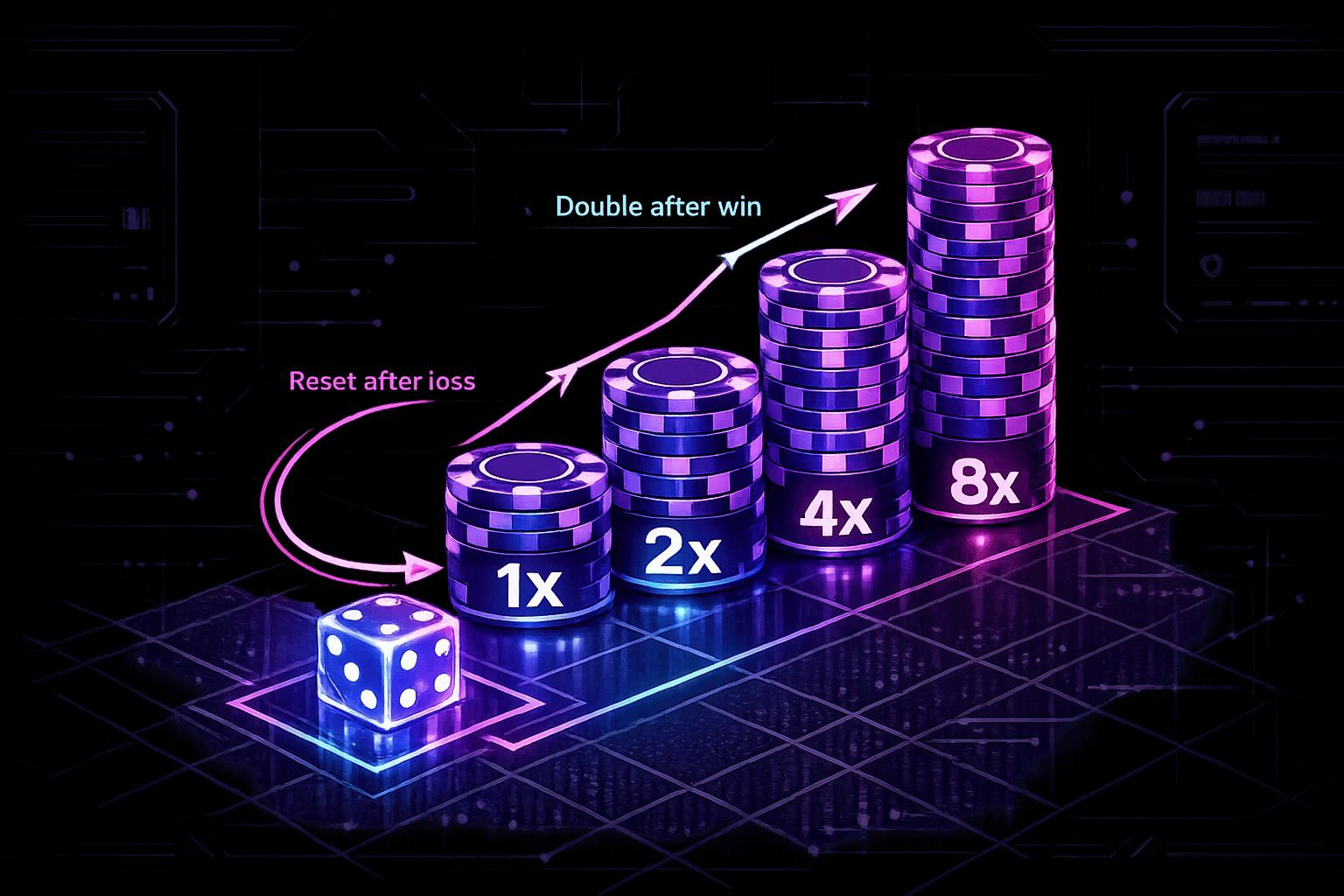 How Reverse Martingale Works in Crypto Dice