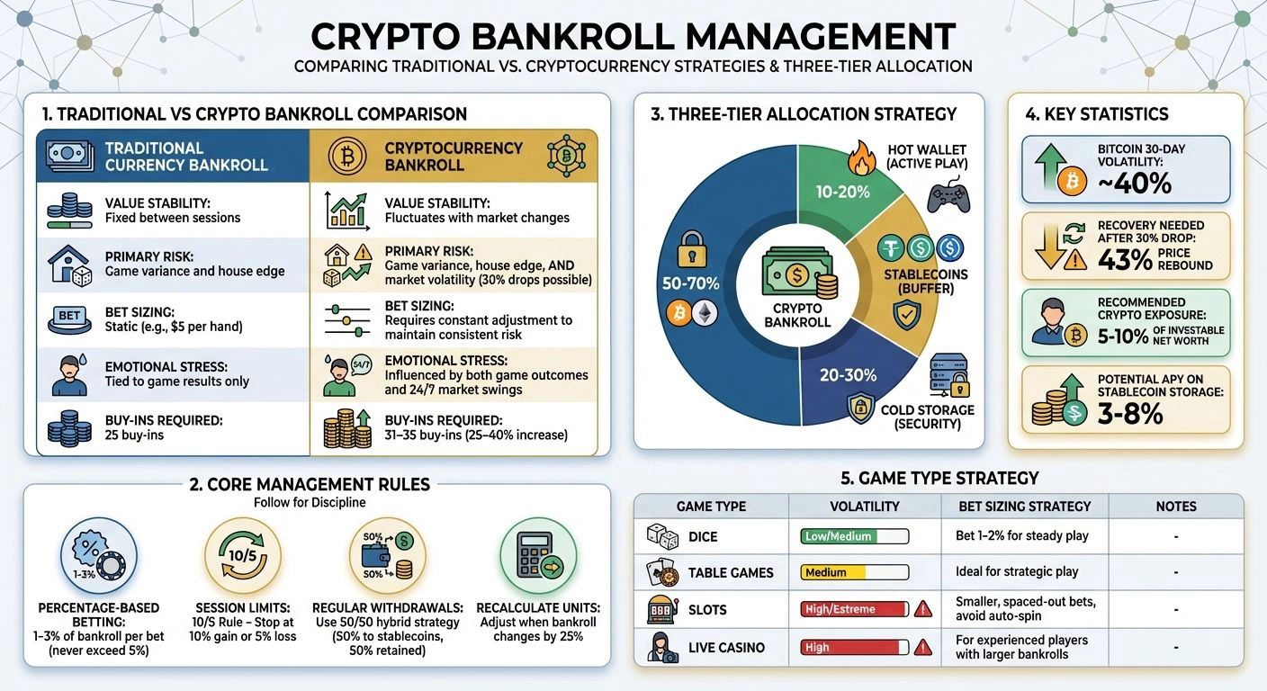 Crypto vs Traditional Bankroll Management: Key Differences