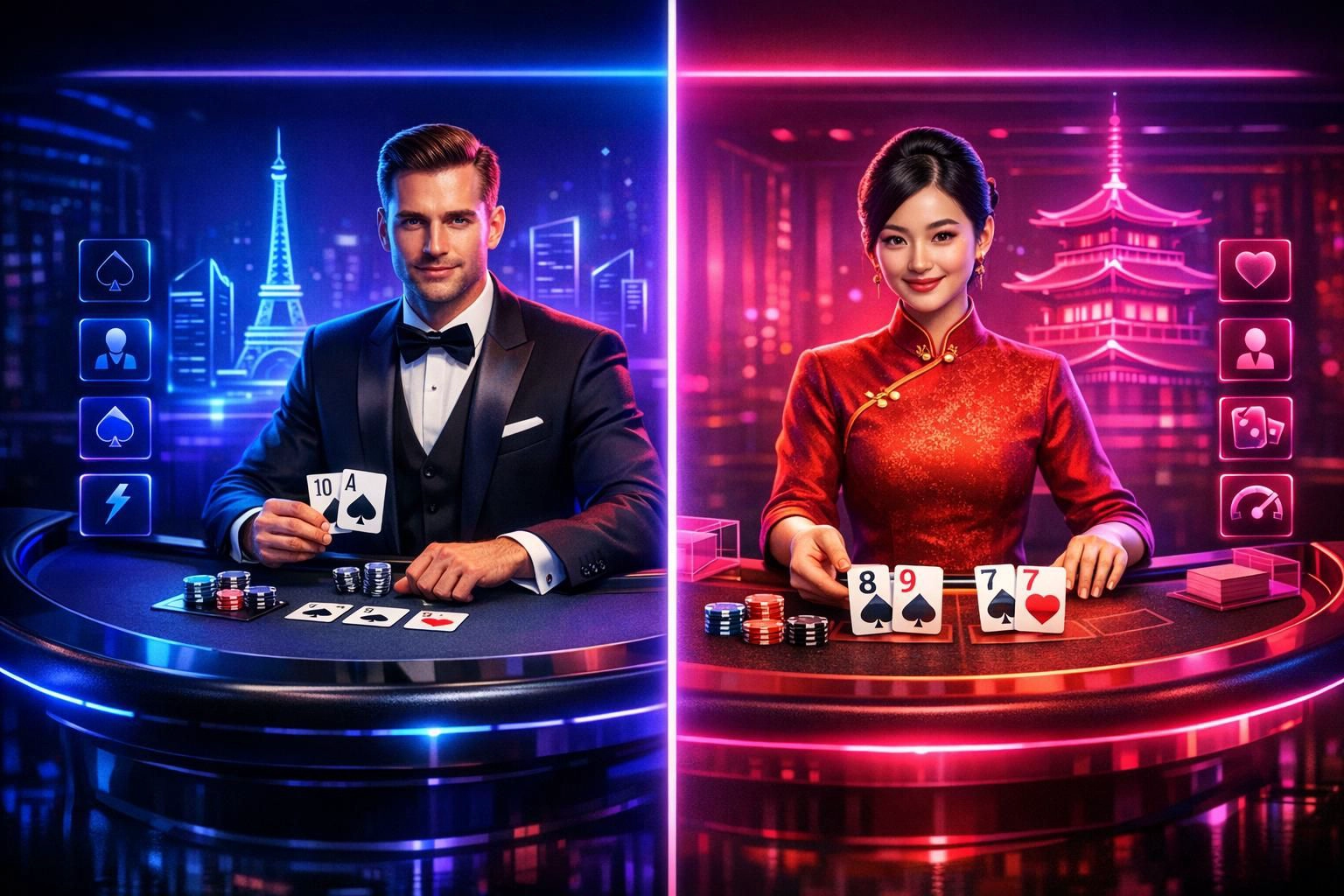 European vs. Asian Live Dealer Games: Key Differences