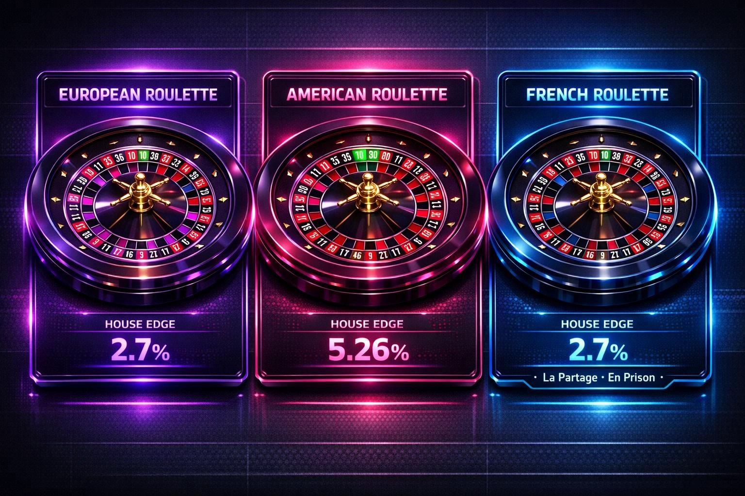 Roulette Variants Explained: European, American, French